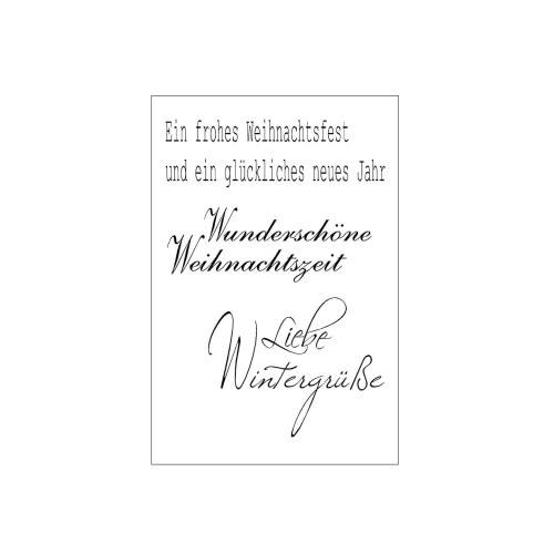 Clearstamps Liebe Wintergrüße 3tlg. von efco