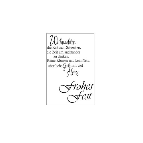 Stempel Clear Weihnachten 2-teilig von efco