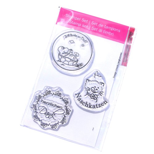 Clearstamps Naschkaten 3-teilig