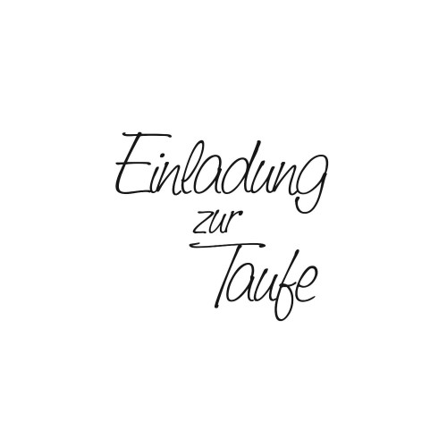 Detailabbildung Motiv Stempel Einladung zur Taufe von HEYDA