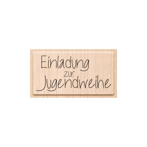 Stempel Einladung zur Jugendweihe