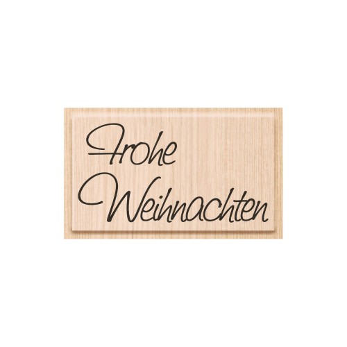 Holzstempel Frohe Weihnachten von HEYDA