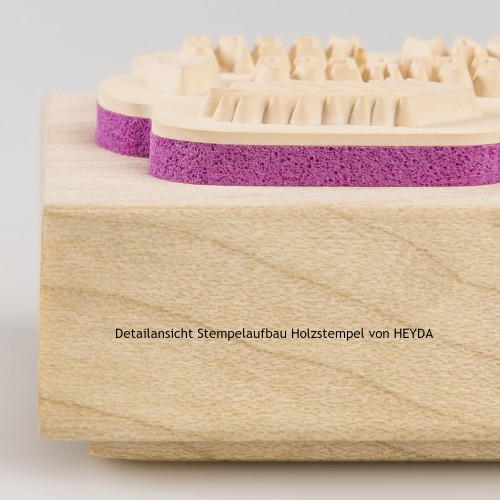 Stempelaufbau Holzstempel von HEYDA