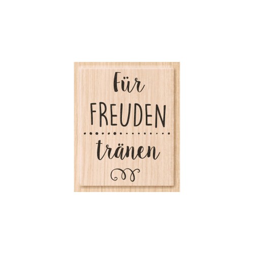 Holzstempel für Freudentränen von HEYDA
