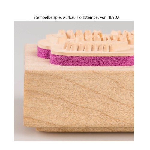 Stempelaufbau Holzstempel von HEYDA