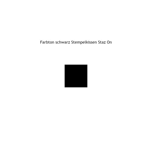 Farbton schwarz Stempelkissen Staz On