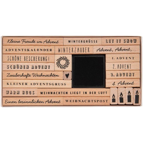 Stempelset für den Advent 25-teilig