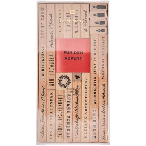 Paper Poetry Stempelset für den Advent 25-teilig