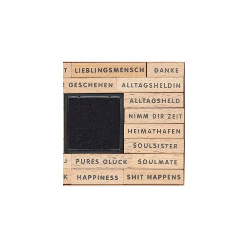 Stempel mit Stempelkissen vom Set Happiness