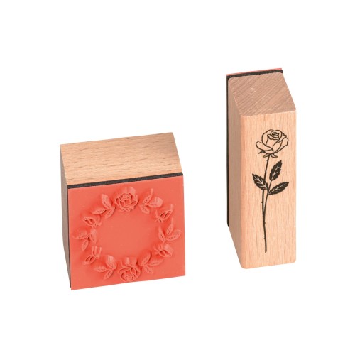 Beispiele Holzstempel aus dem Set Ornamente