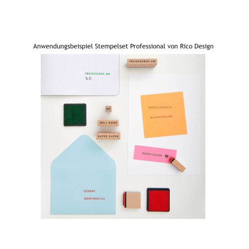 Anwendungsbeispiel Stempelset Professional von Rico Design