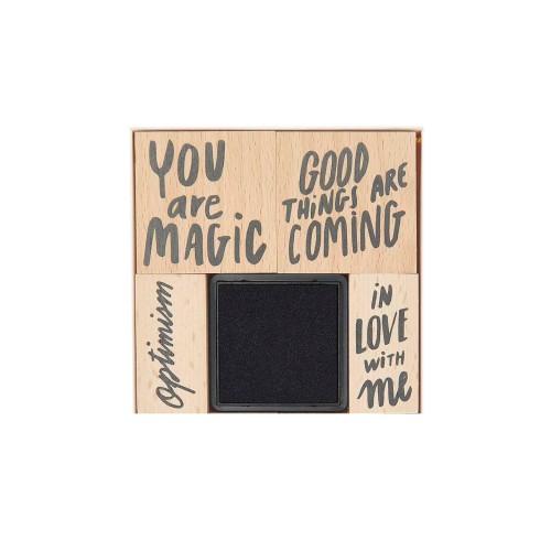 Detailansicht Stempel mit Stempelkissen You are Magic