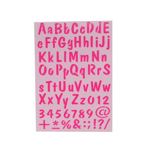 Schablone Alphabeth