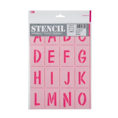 Stencil Buchstaben von efco