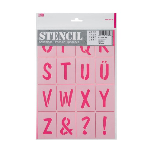 Stencil Buchstaben von efco