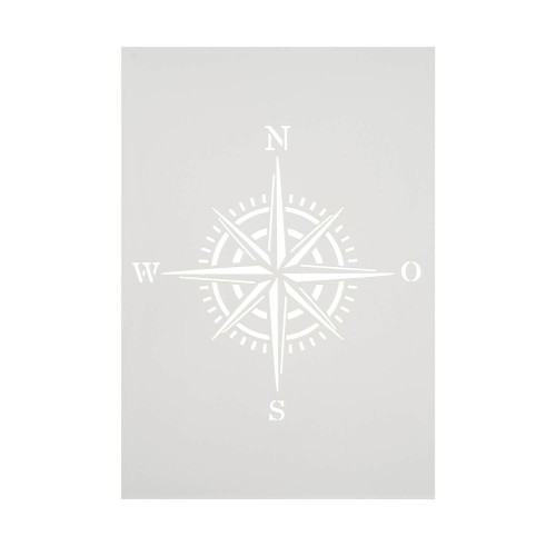 Schablone Windrose A4