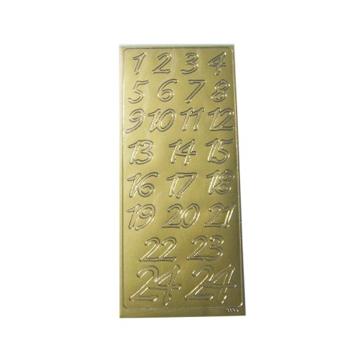 Zahlensticker Adventskalender