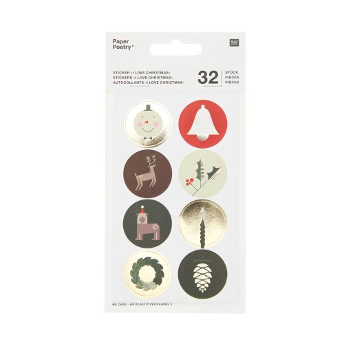 Sticker I love Christmas Figuren von Rico Design