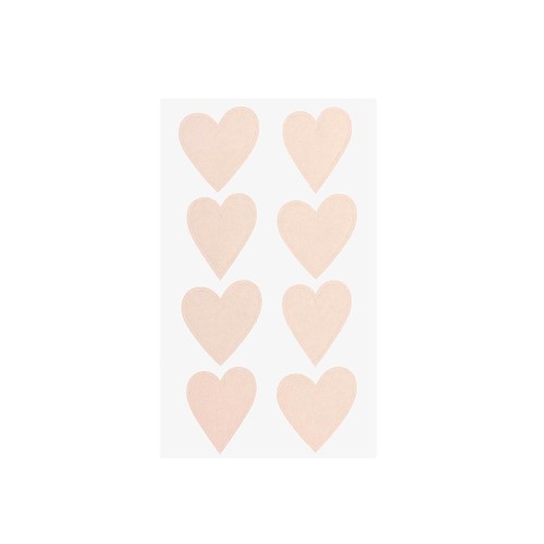 Sticker Herzen puderfarben 4 Blatt