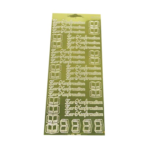 Sticker zur Konfirmation mit Bibel von HobbyFun