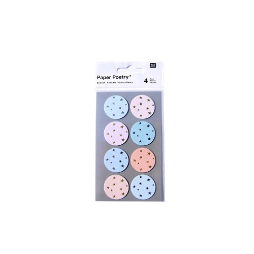 Paper Poetry Sticker Kreise mit Sternen