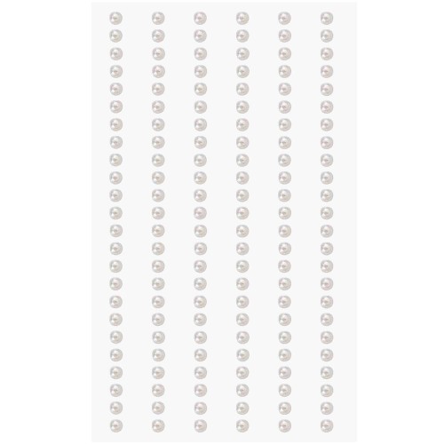 Halbperlen creme 3mm von Rico Design