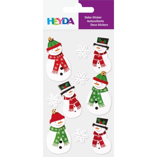 Sticker Schneemann in 3-D-Optik von HEYDA