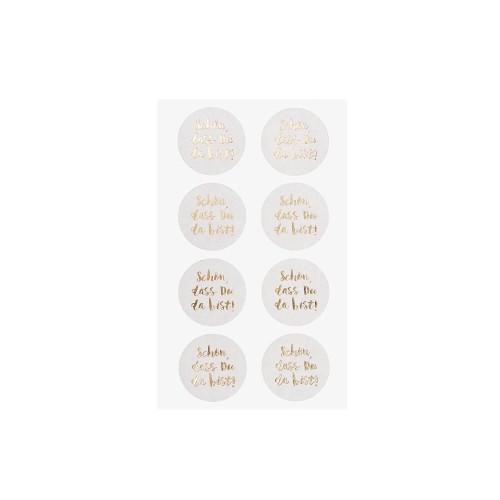 Stickerbogen für Serviettenringe