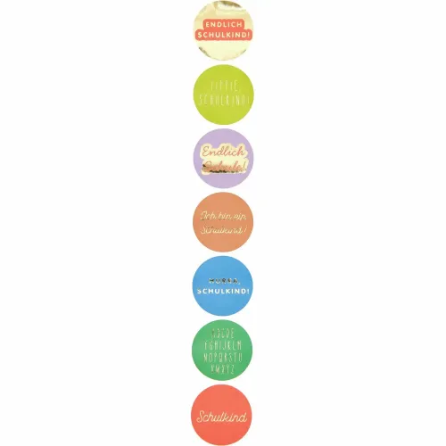 Sticker Schulkind rund 5 cm
