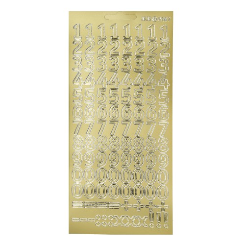 Zahlen Stickerbogen