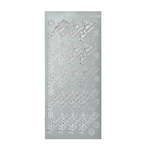 Sticker Schrift Herzlichen Glückwunsch silber von efco creative