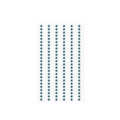 Paper Poetry Strass-Sticker 3mm aquamarin