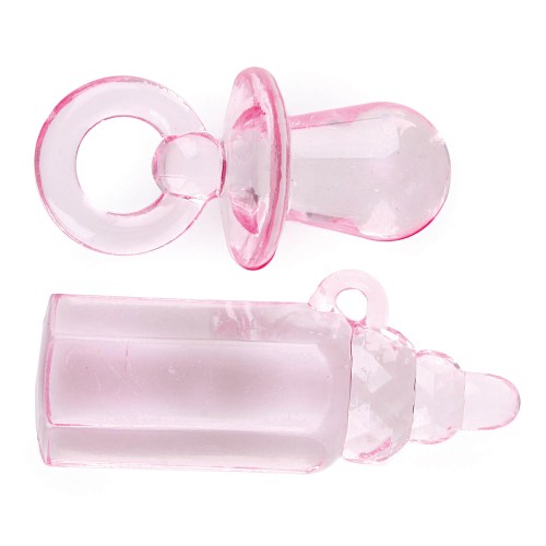 Streudeko Schnuller Flasche rosa von efco