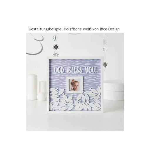 Anwendungsbeispiel Holzfische von Rico Design