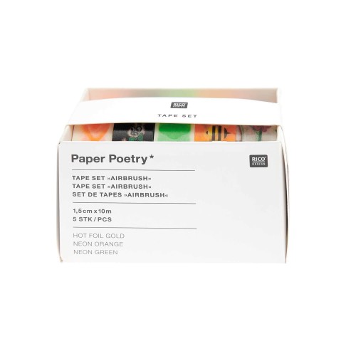 Paper Poetry Tape Set Airbrush