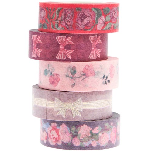 Tape Set La Vie En Rose Pink/Rosa 5teilig