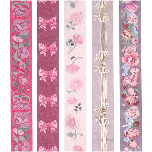 Muster vom Tape Set La Vie En Rose Pink/Rosa 5teilig