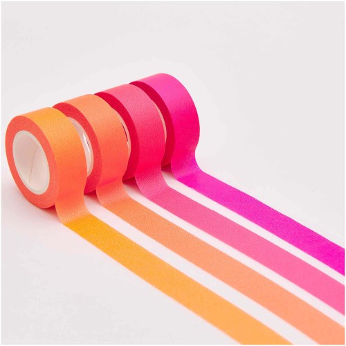 Washi Tape Rollen neon Rot