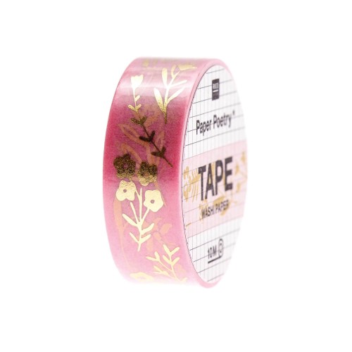 Paper Poetry Tape Streublumen rosa 10 m