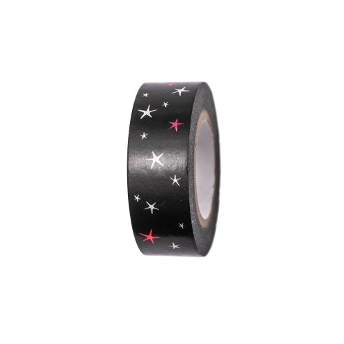 Paper Poetry Tape schwarz Sterne