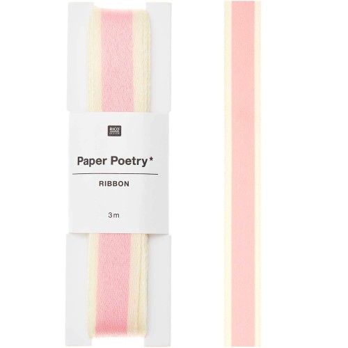 Paper Poetry Webband Duo Streifen gelb/pink