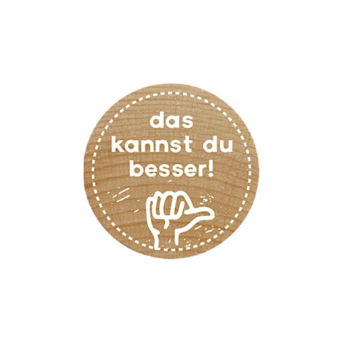 Holzstempel Das kannst Du besser von Woodies
