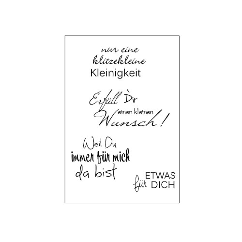 Clearstamps eine klitzekleine Kleinigkeit efco creative