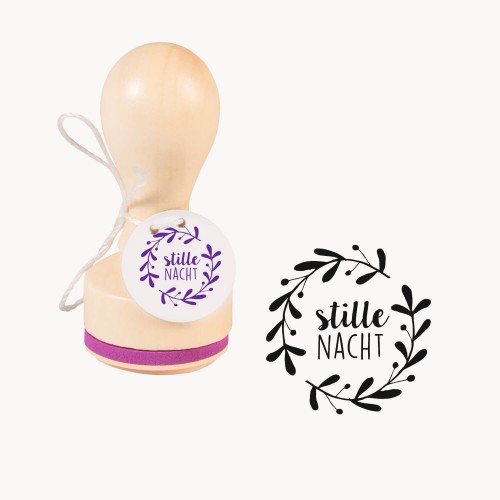 Stempel Stille Nacht mit Motivabbildung