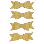 3D Sticker Schleifen Gold 4 Stück