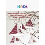 Bastelset Adventskalender rot-weiß