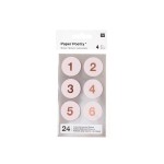 Paper Poetry Zahlensticker Adventskalender puder