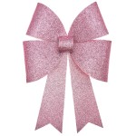 Bastelset XL-Schleife glitter pink