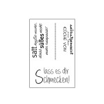 Stempel transparent lass es dir schmecken von efco