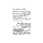 Stempel wir haben an dich gedacht